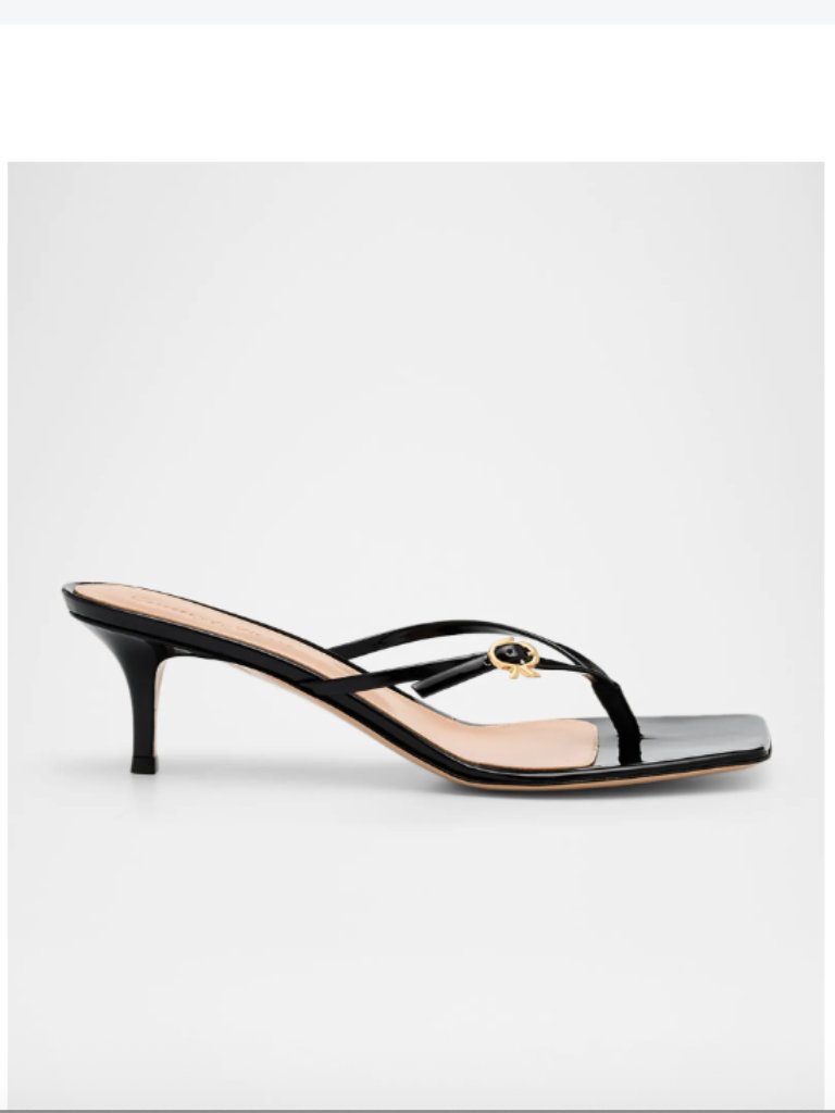 New Never Worn Gianvito Rossi 55mm Thong Sandal Ribbon Thongs